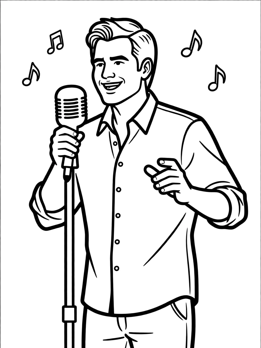 Blake Shelton singing.