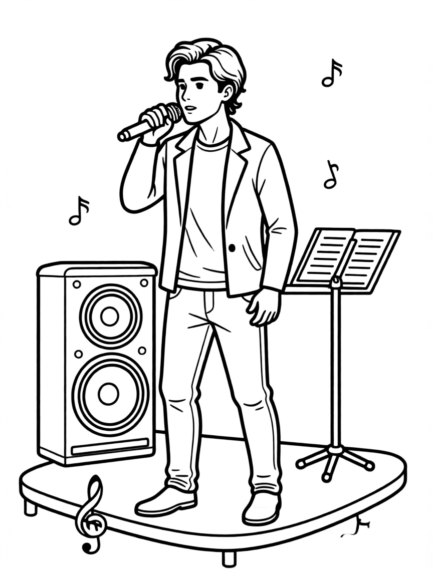 Maluma singing.