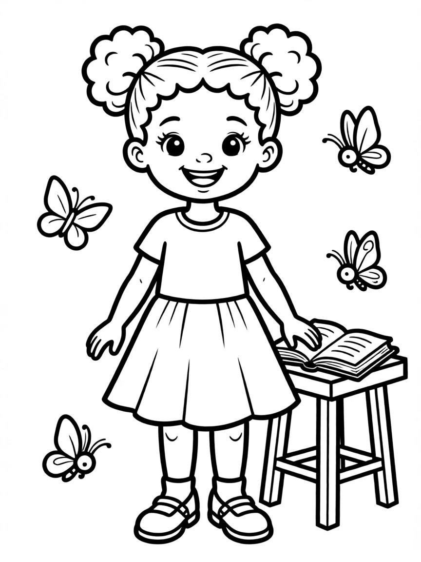 African American girl