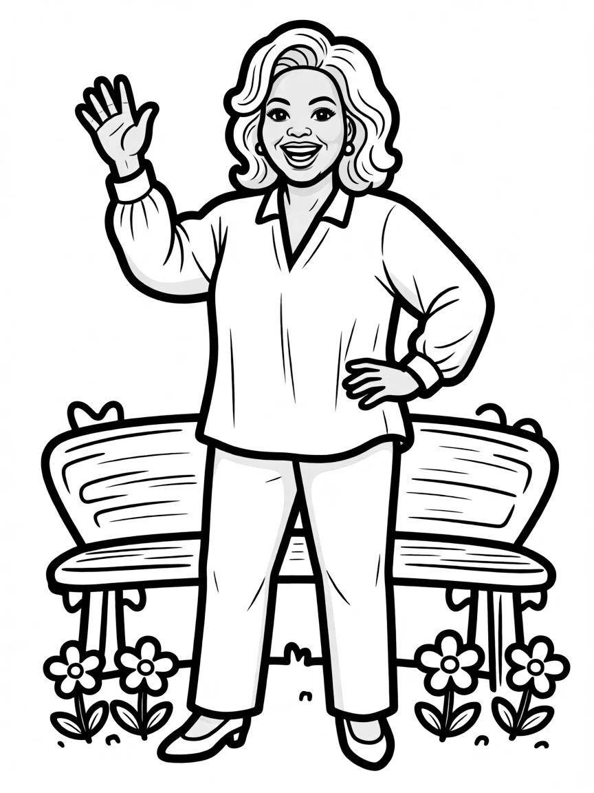 Oprah Winfrey happy