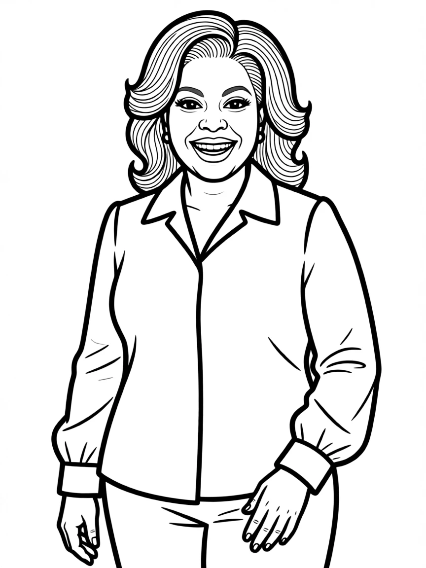 Oprah Winfrey with a big smile