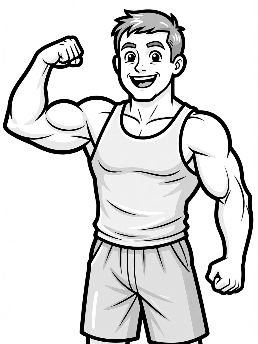 The Rock flexing a muscle