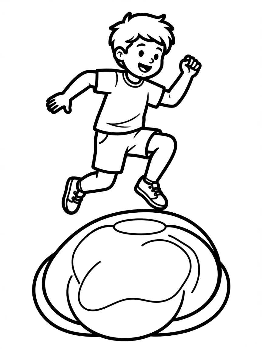 The Rock jumping