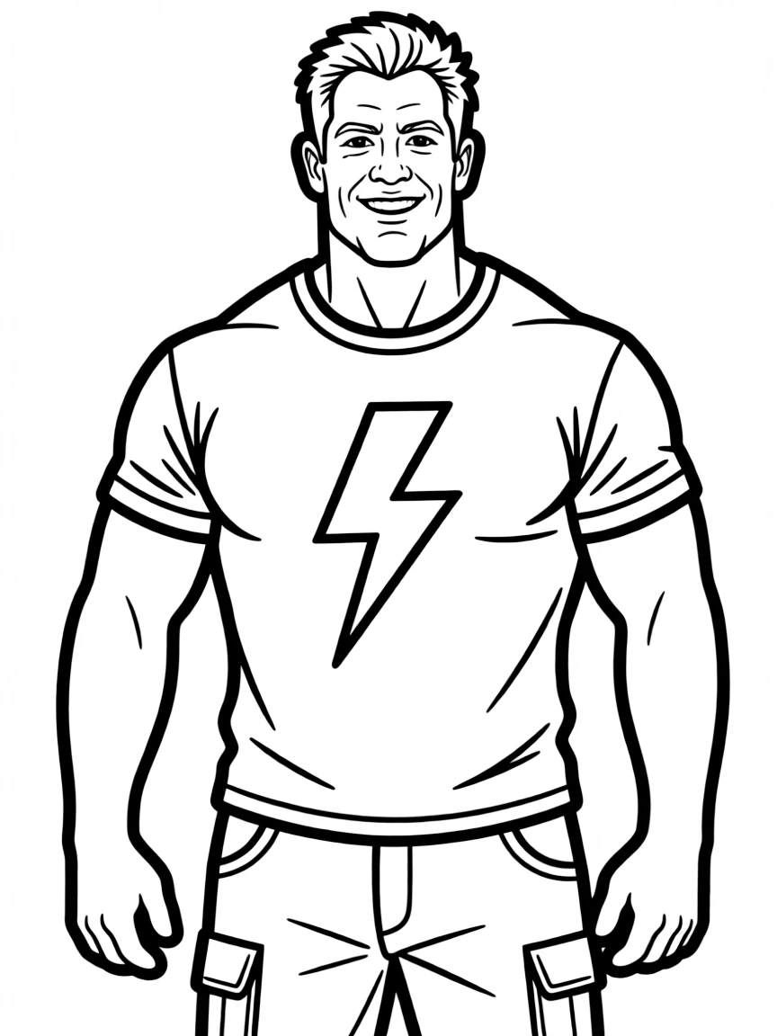 The Rock wearing a cool shirt