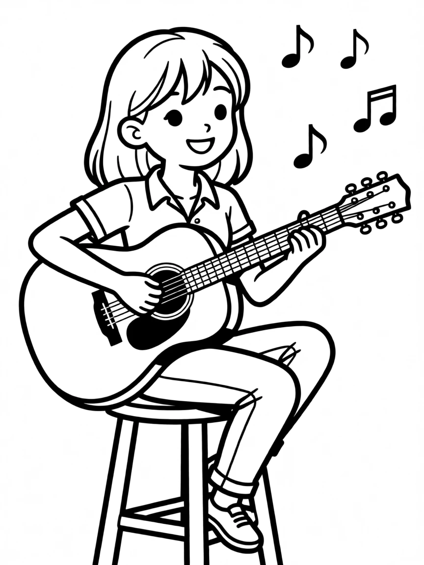 Taylor Swift playing guitar