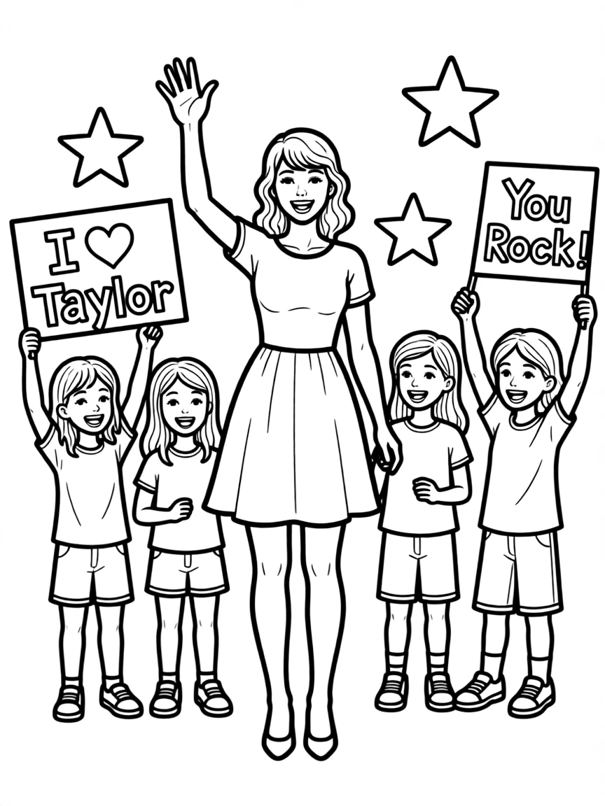 Taylor Swift waving to fans
