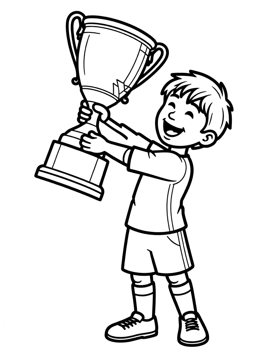 Lionel Messi with a trophy