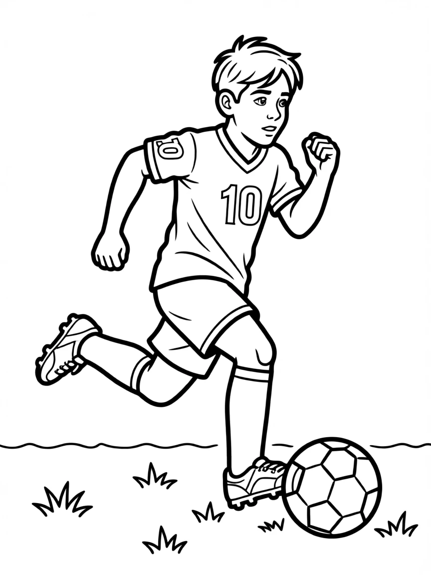 Lionel Messi running fast
