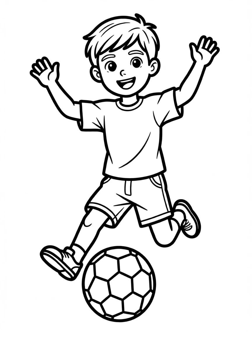 Lionel Messi jumping with the ball