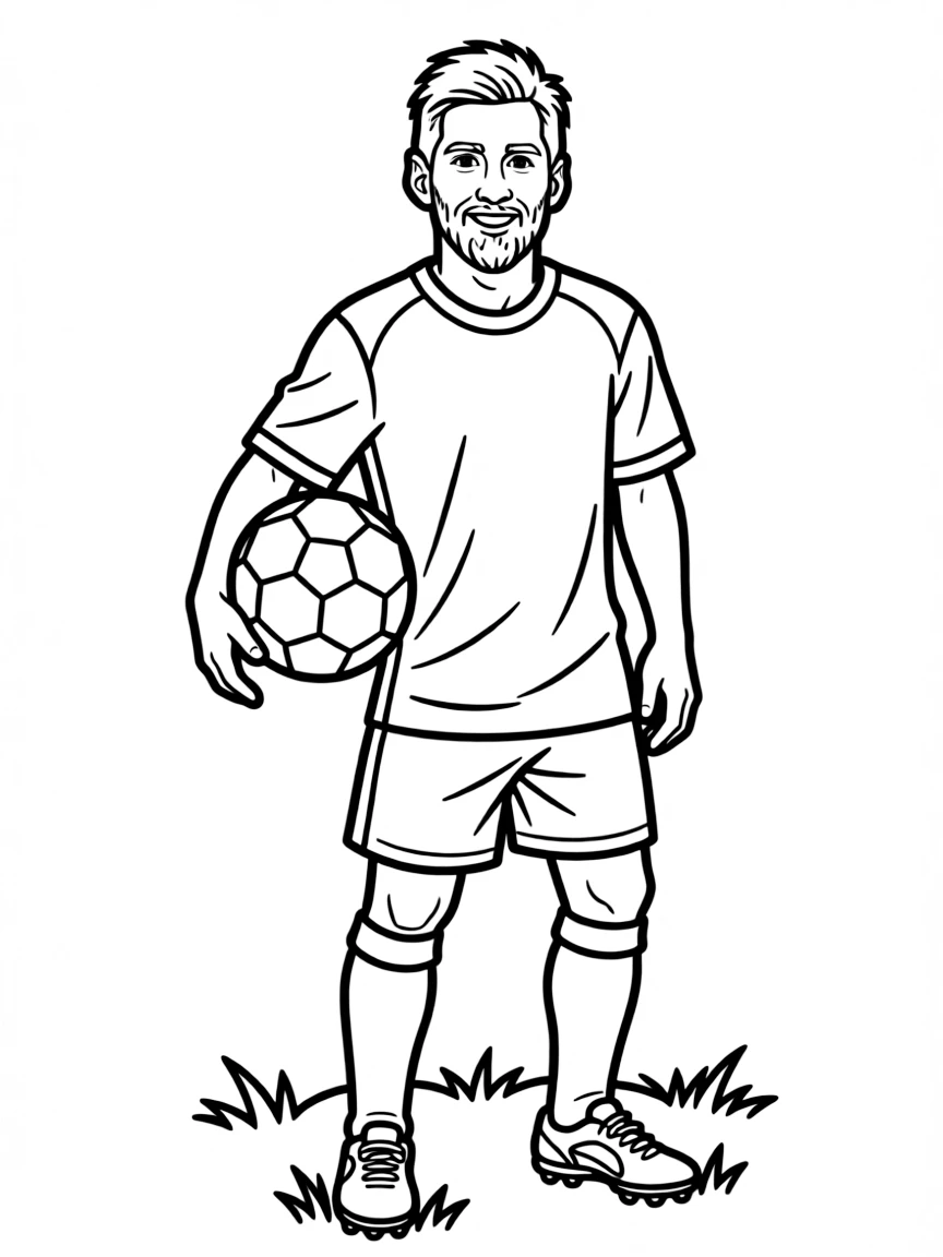 Lionel Messi in a soccer uniform