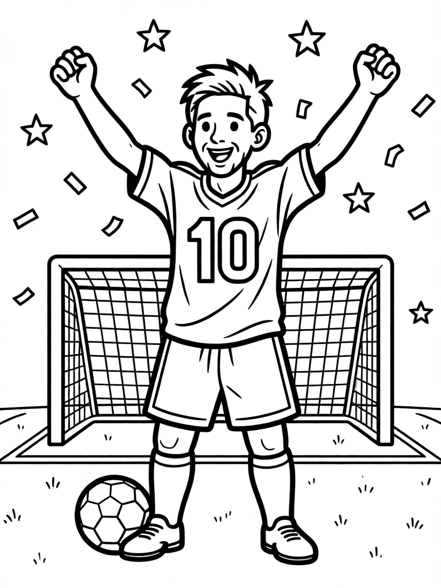 Lionel Messi celebrating