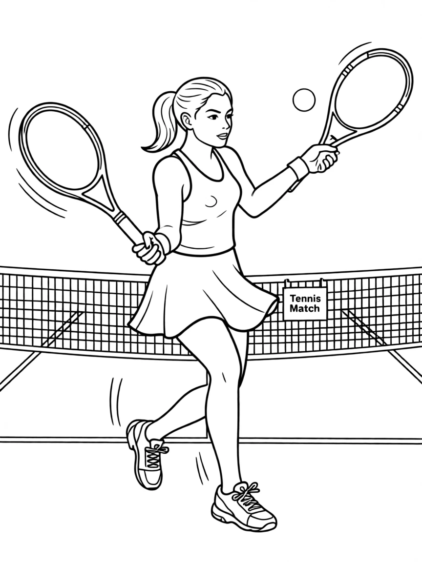 Serena Williams playing tennis