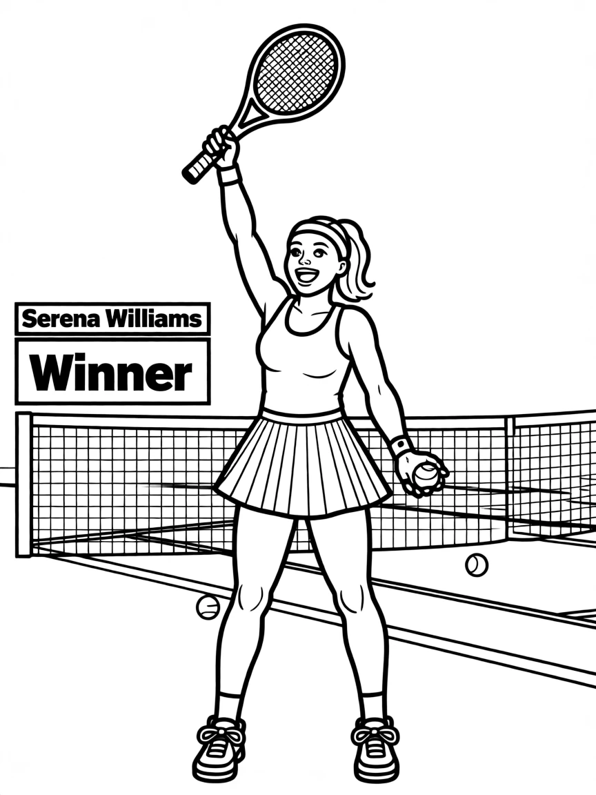 Serena Williams winning