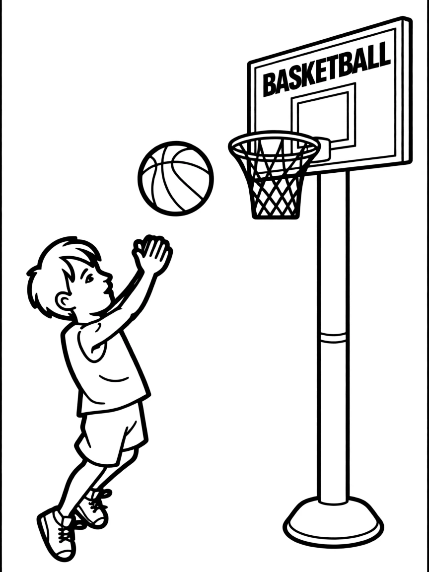LeBron James shooting a hoop