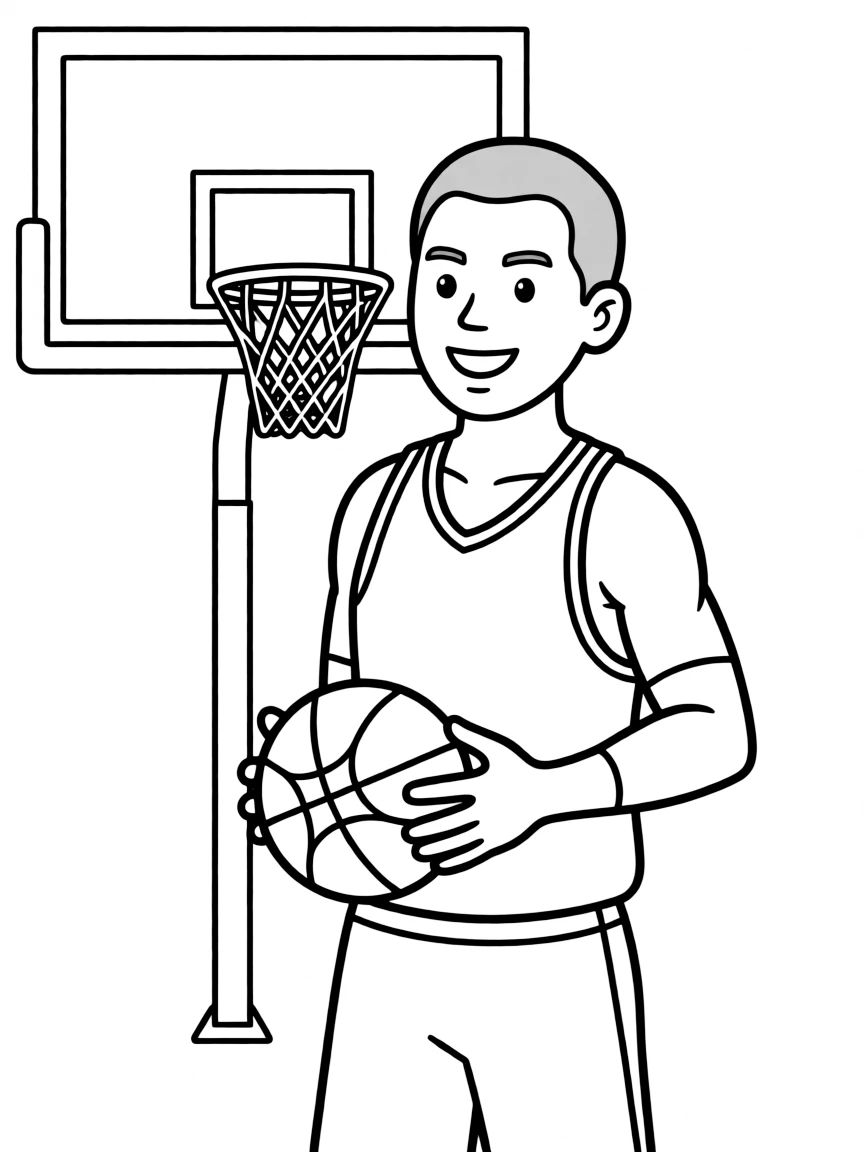 LeBron James with a basketball