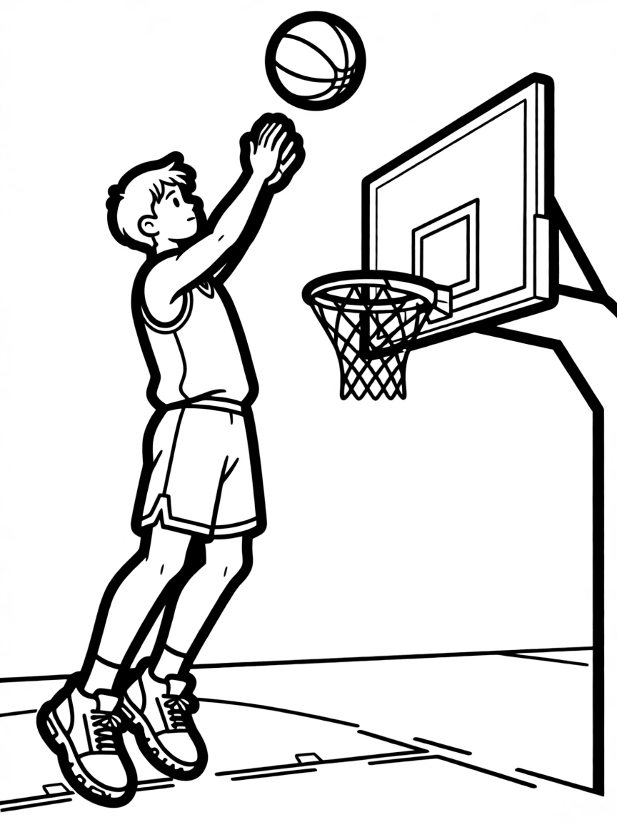 LeBron James jumping for a shot