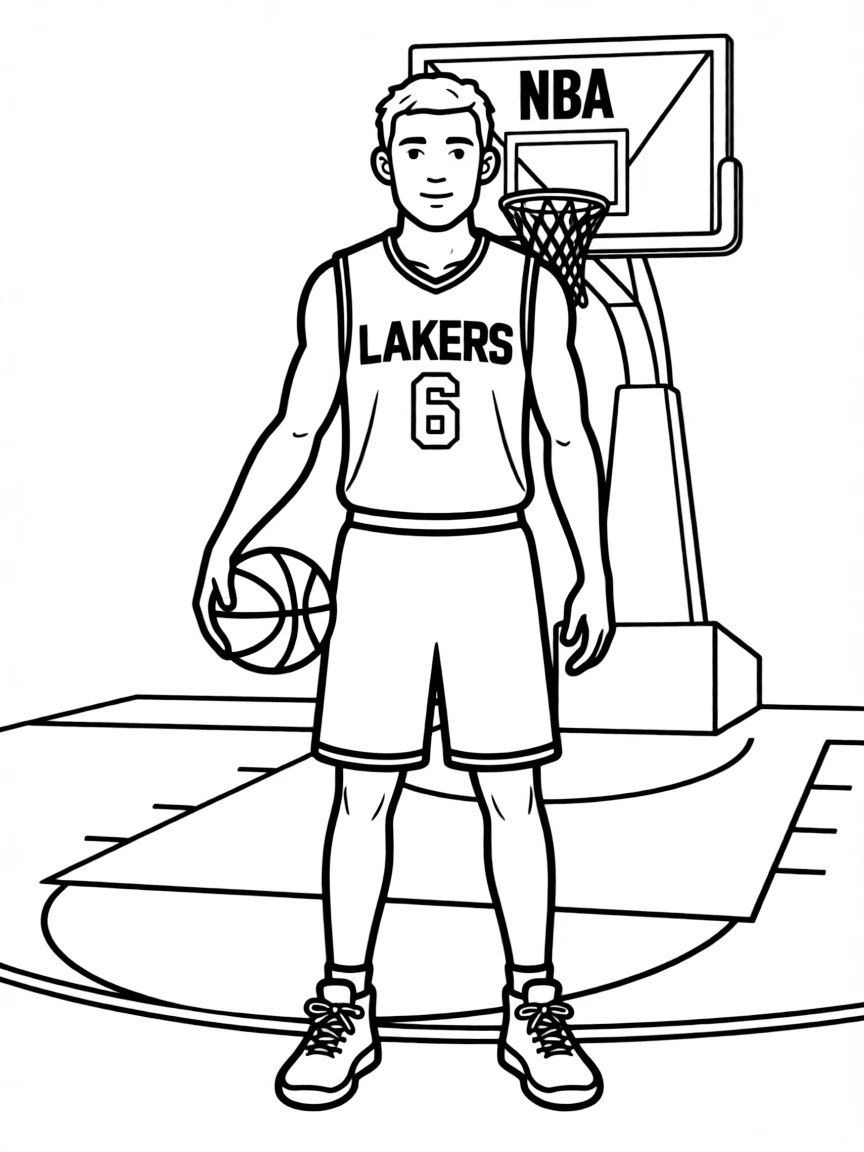 LeBron James wearing a jersey
