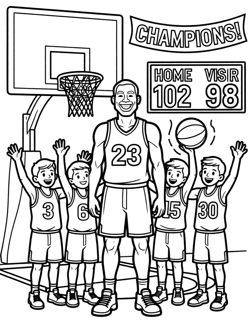 LeBron James happy with his team