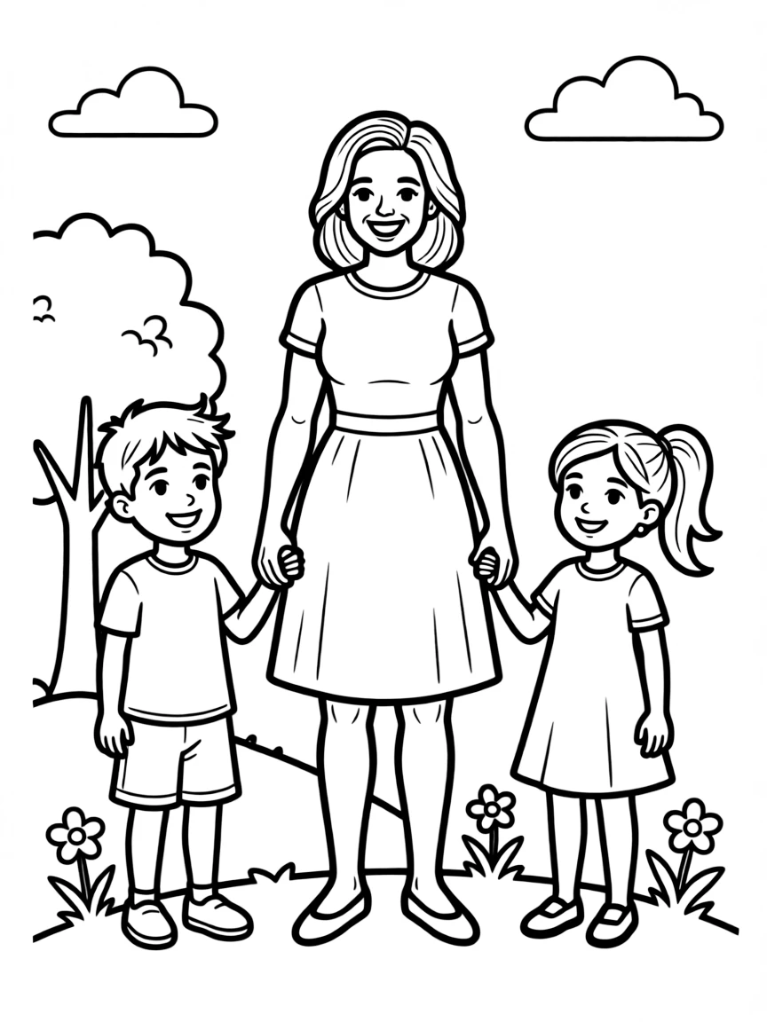 Michelle Obama with kids