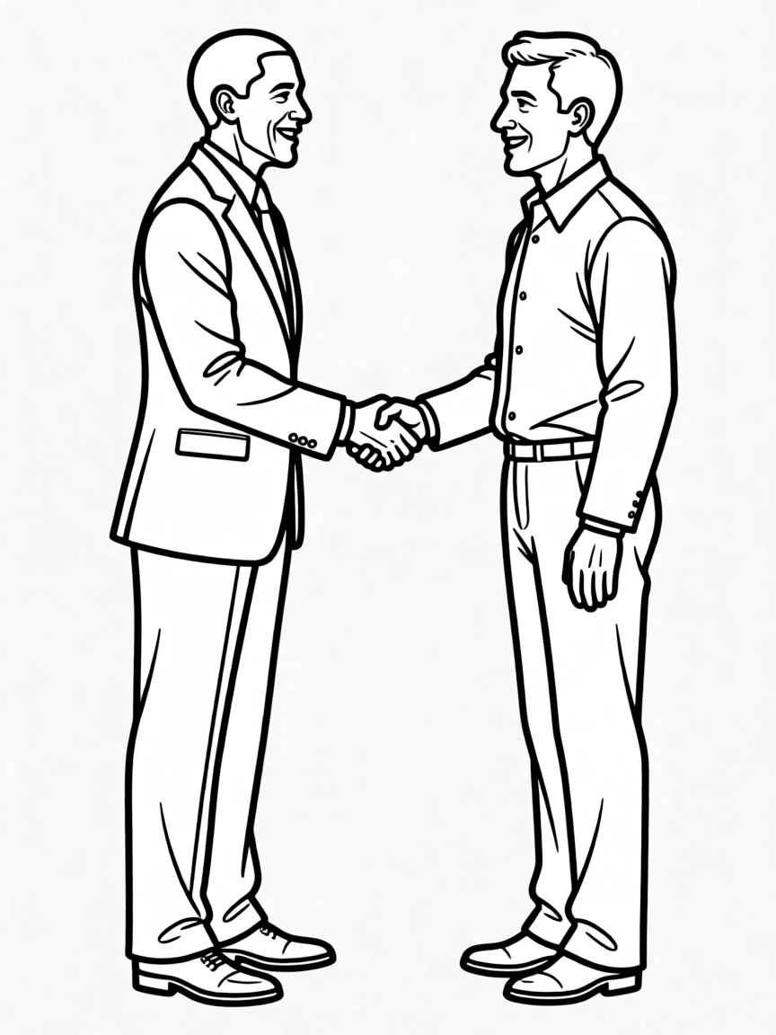 Barack Obama shaking hands