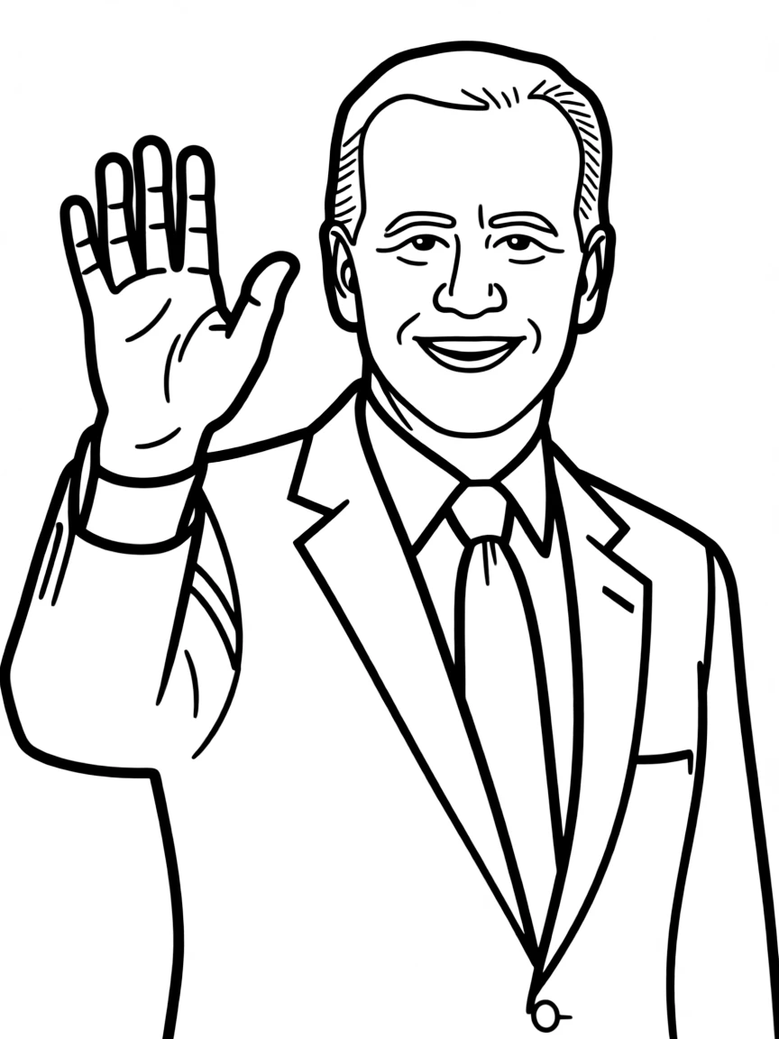 Joe Biden waving