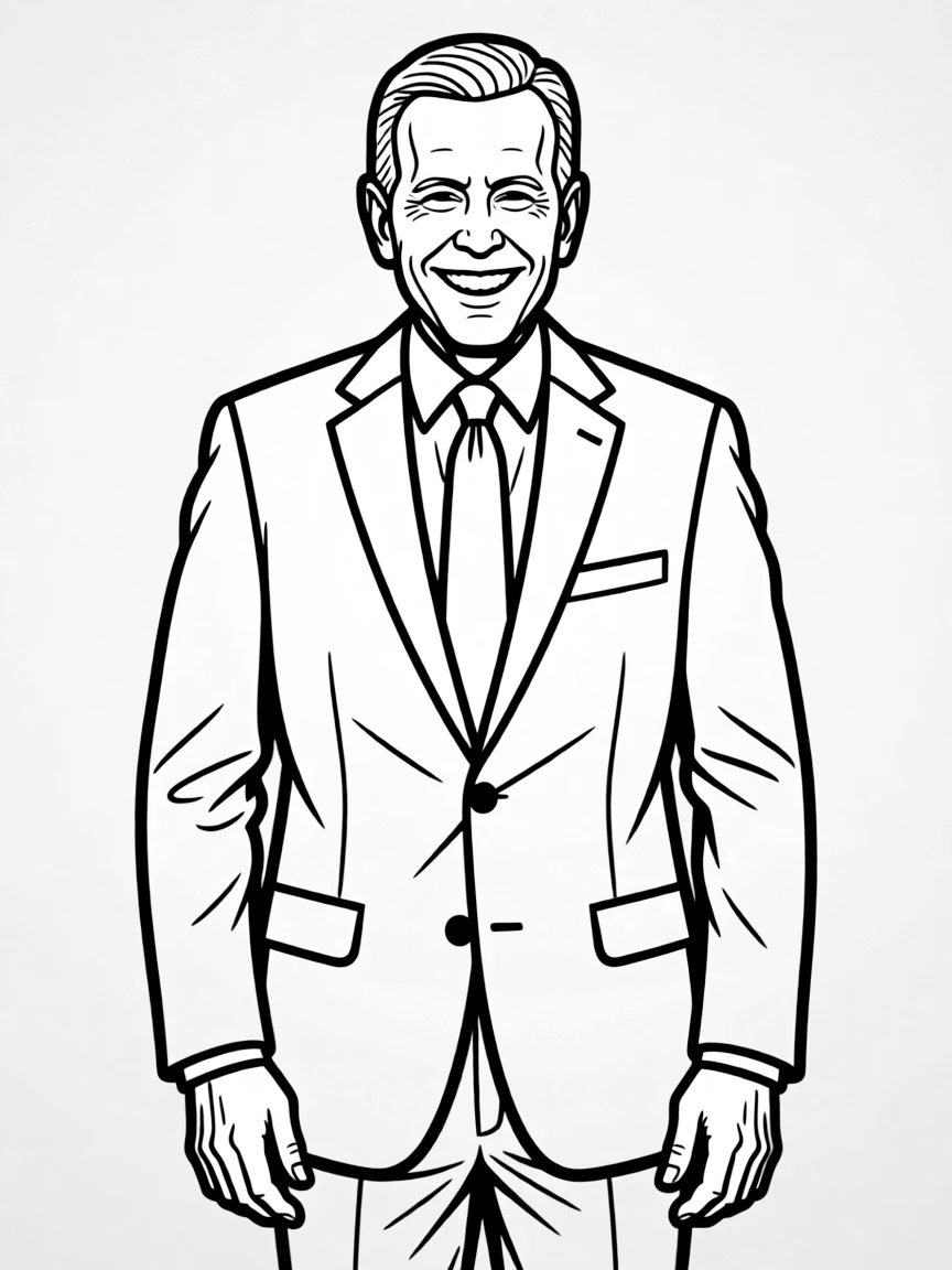 Joe Biden happy