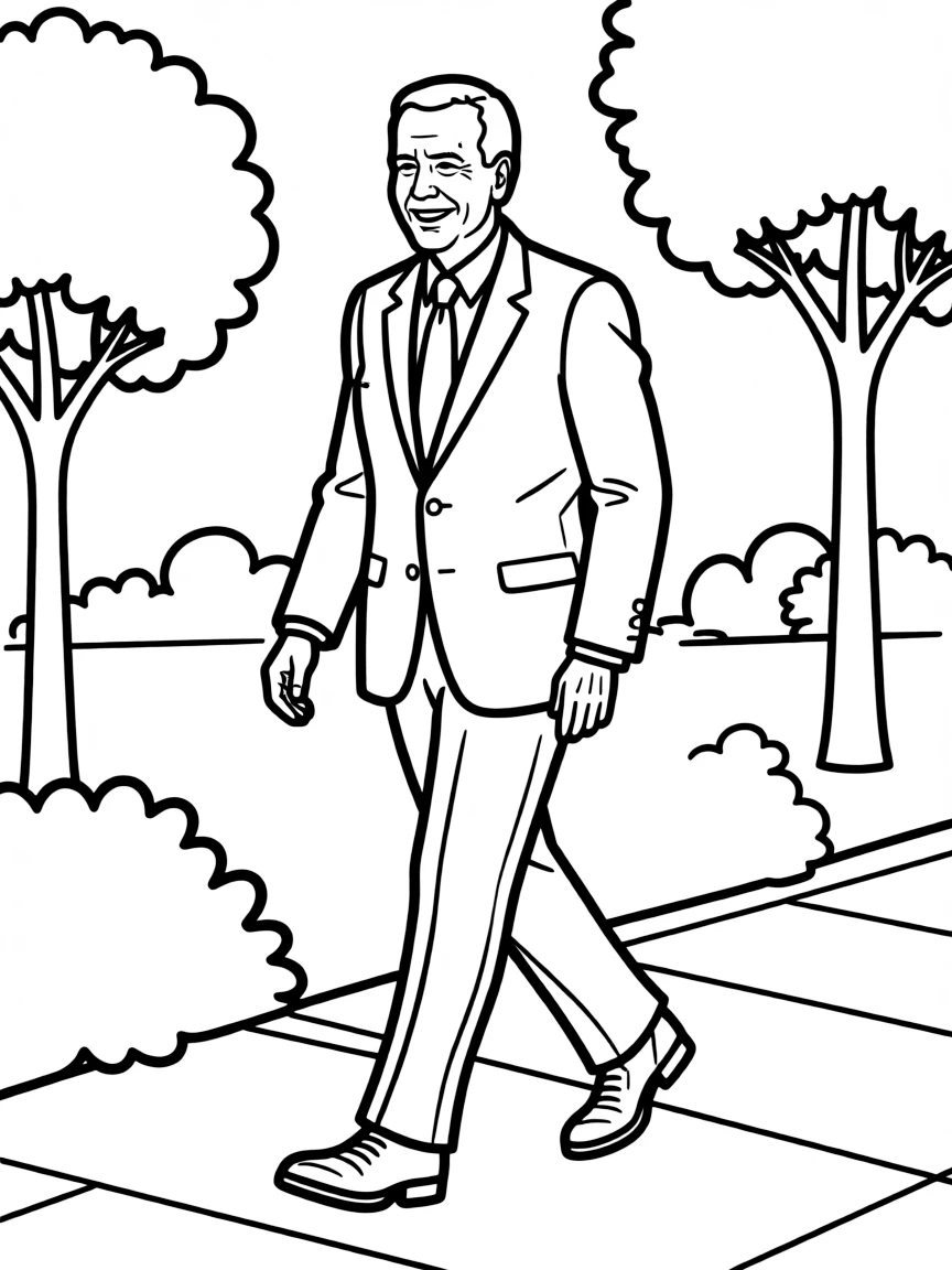 Joe Biden walking