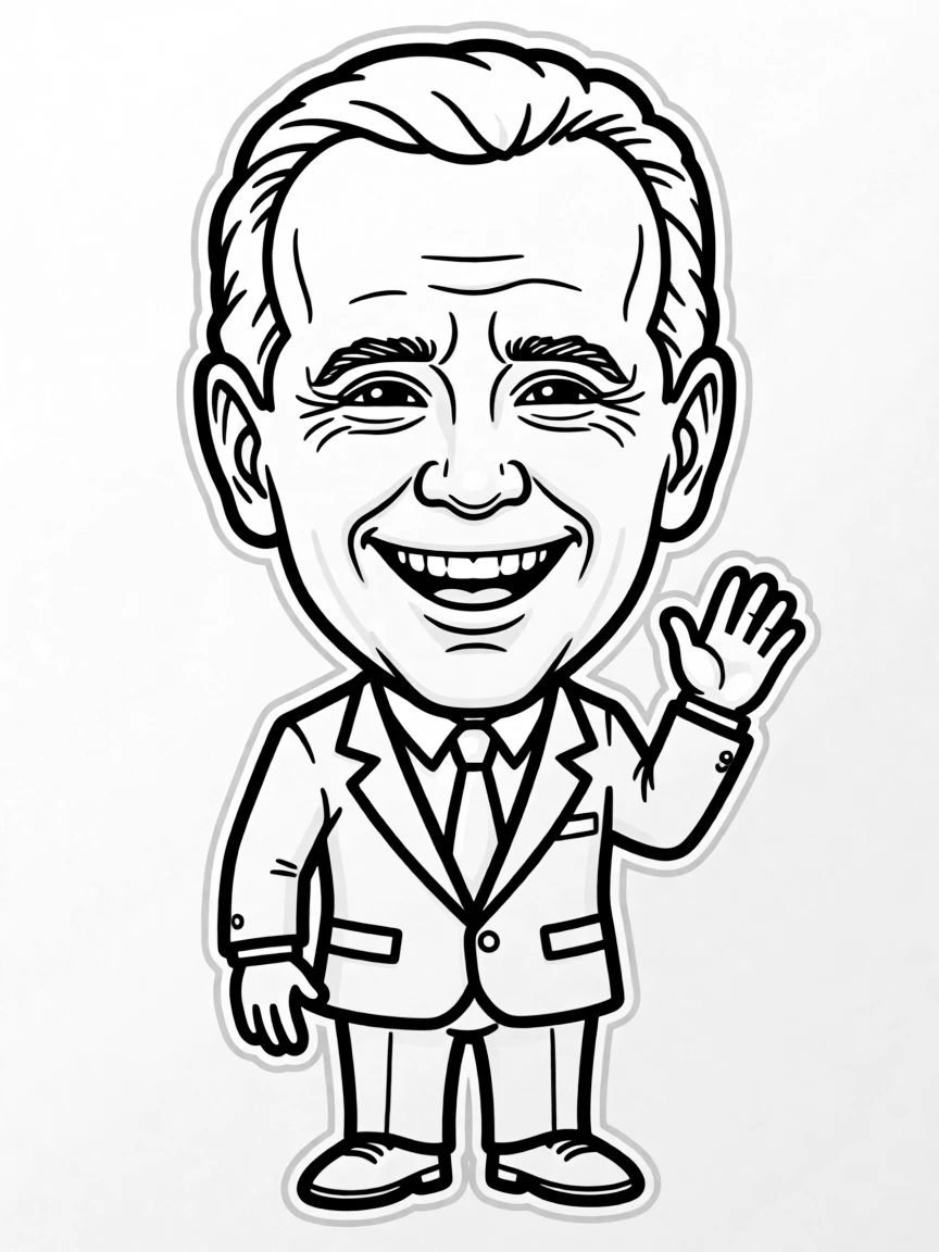 Joe Biden smiling big