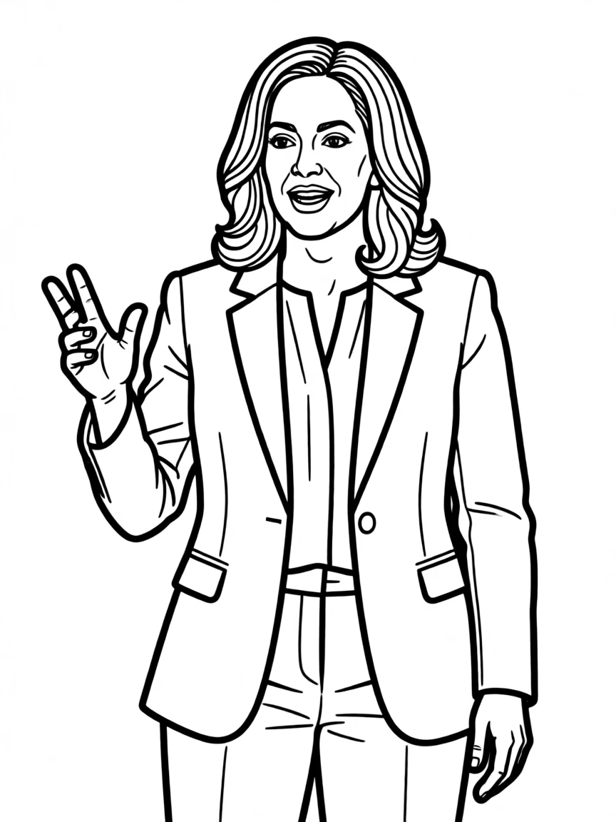 Kamala Harris talking