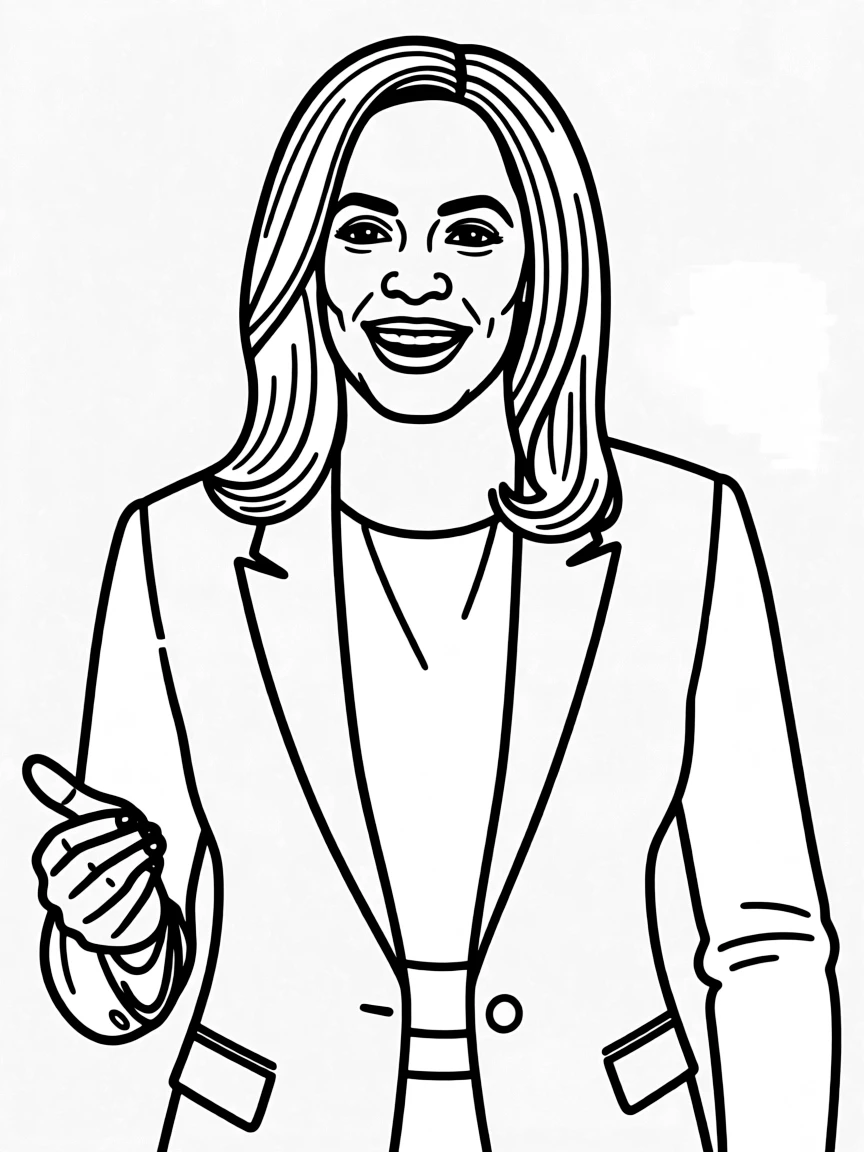 Kamala Harris with a confident smile