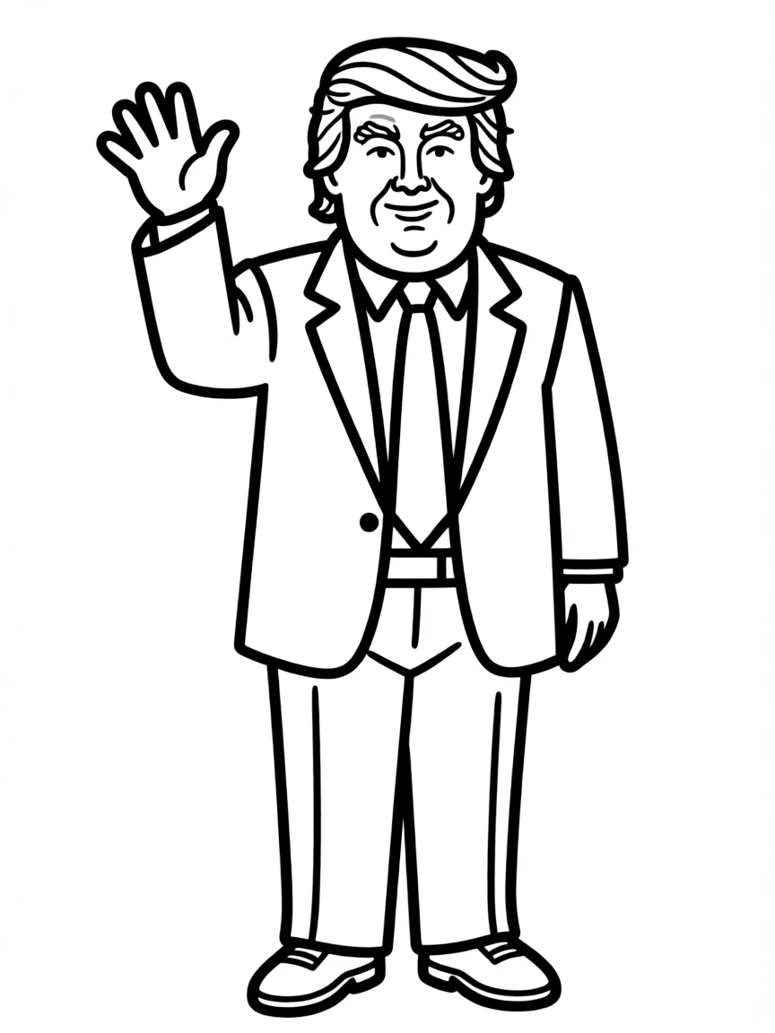 Donald Trump waving