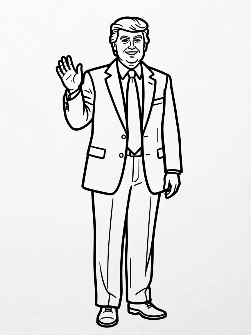 Donald Trump standing tall