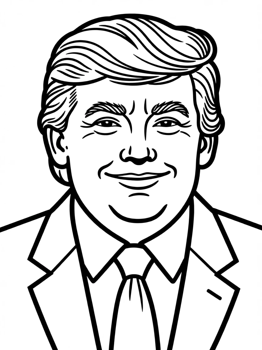 Donald Trump smiling confidently