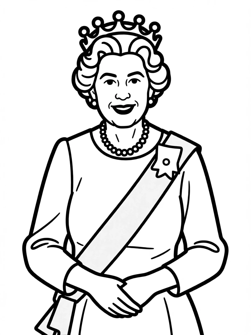 Queen Elizabeth II happy