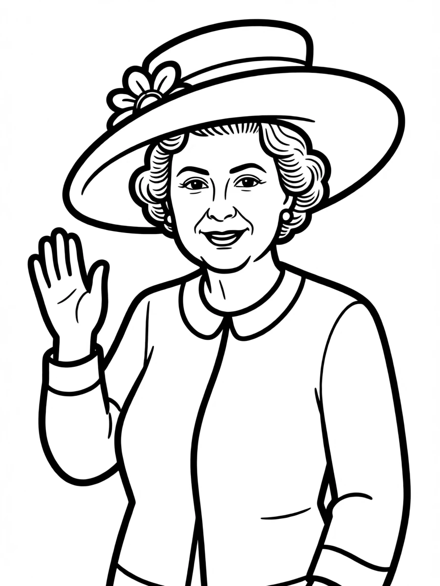 Queen Elizabeth II wearing a hat