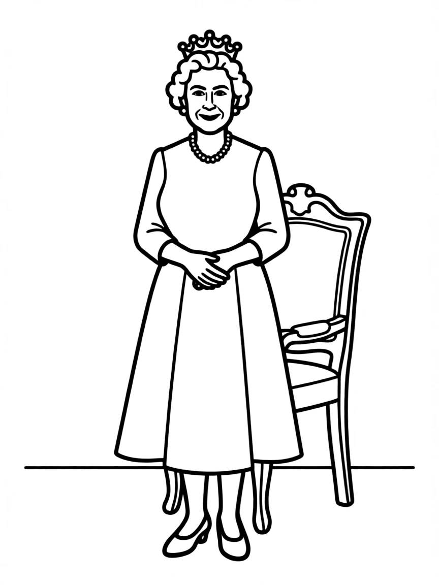 Queen Elizabeth II smiling sweetly