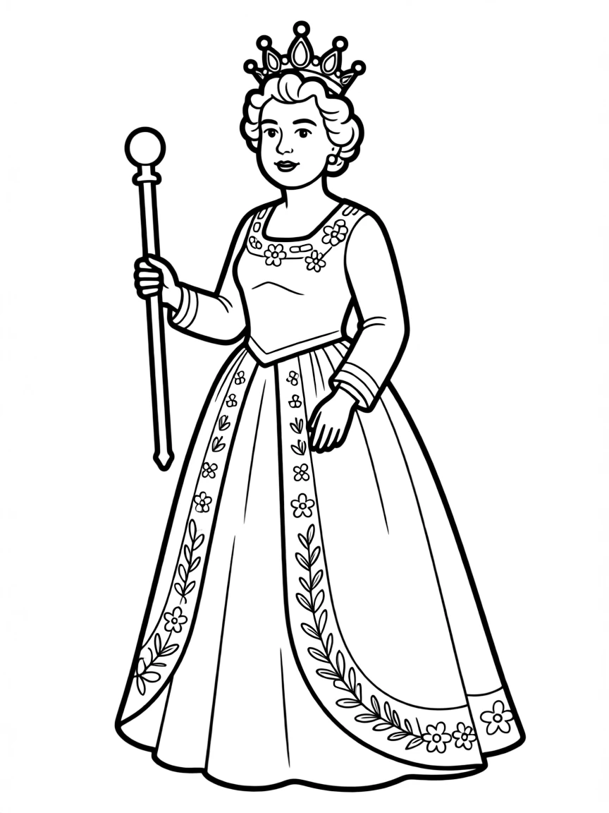 Queen Elizabeth II looking regal