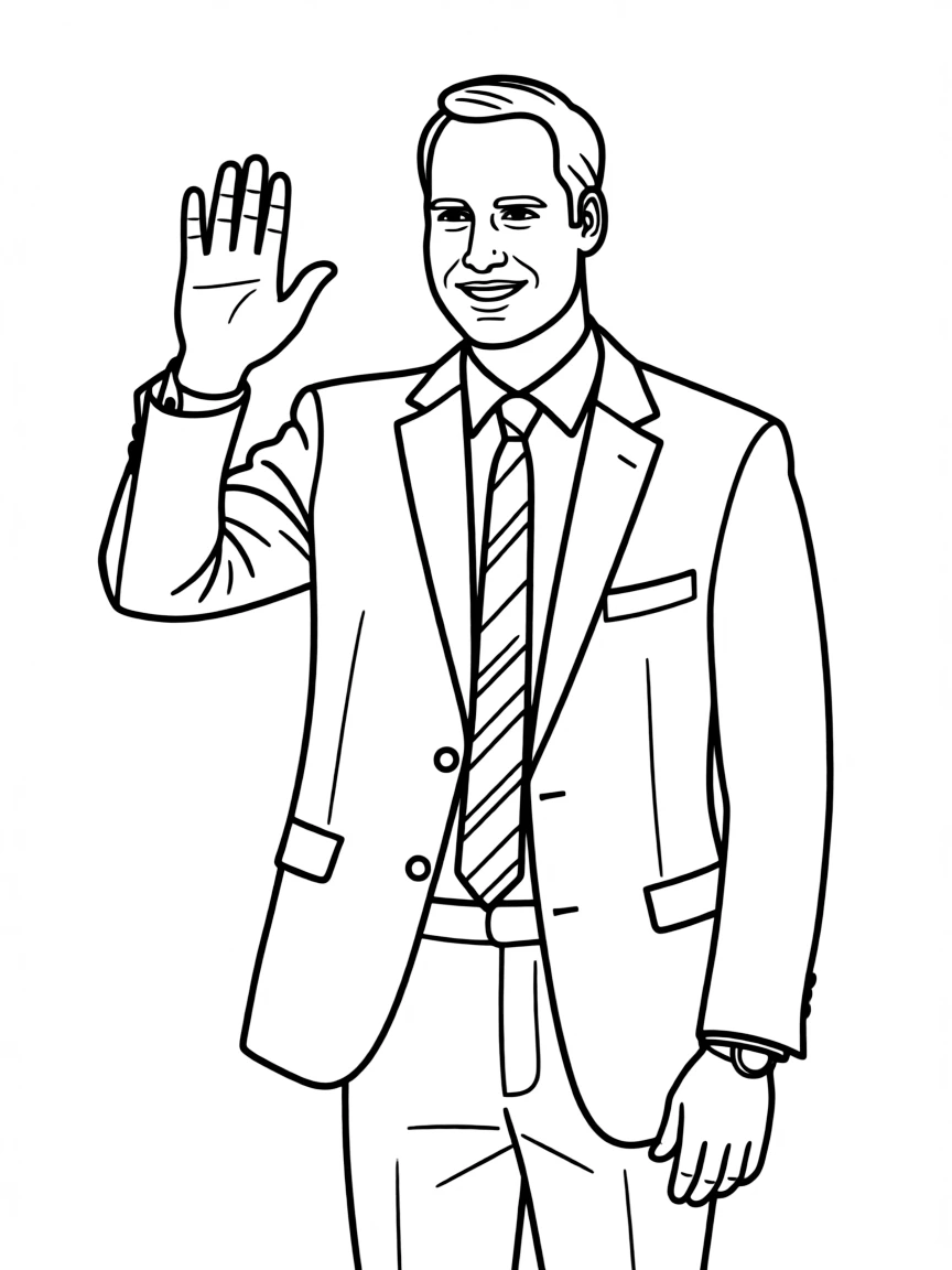 Prince William waving