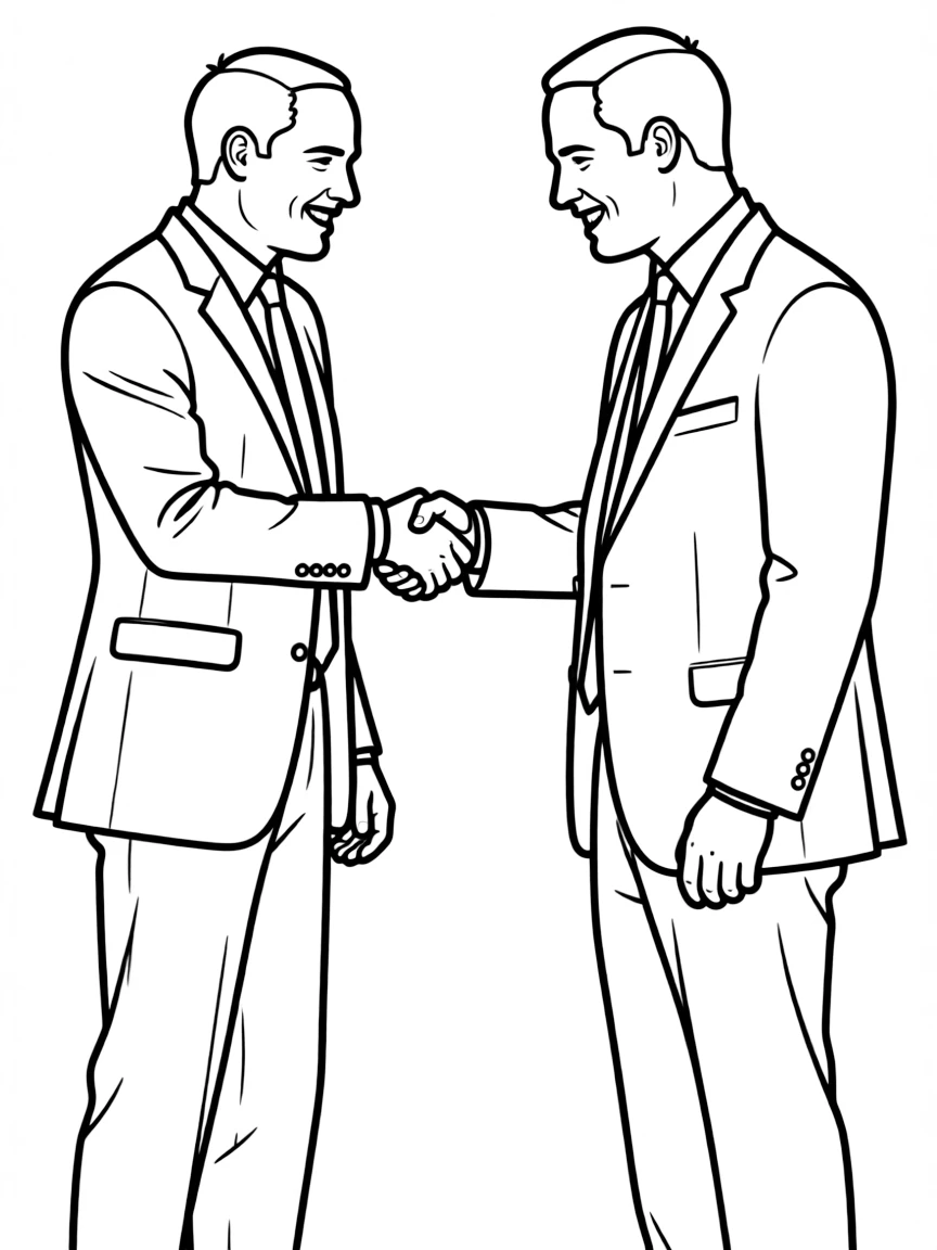 Prince William shaking hands