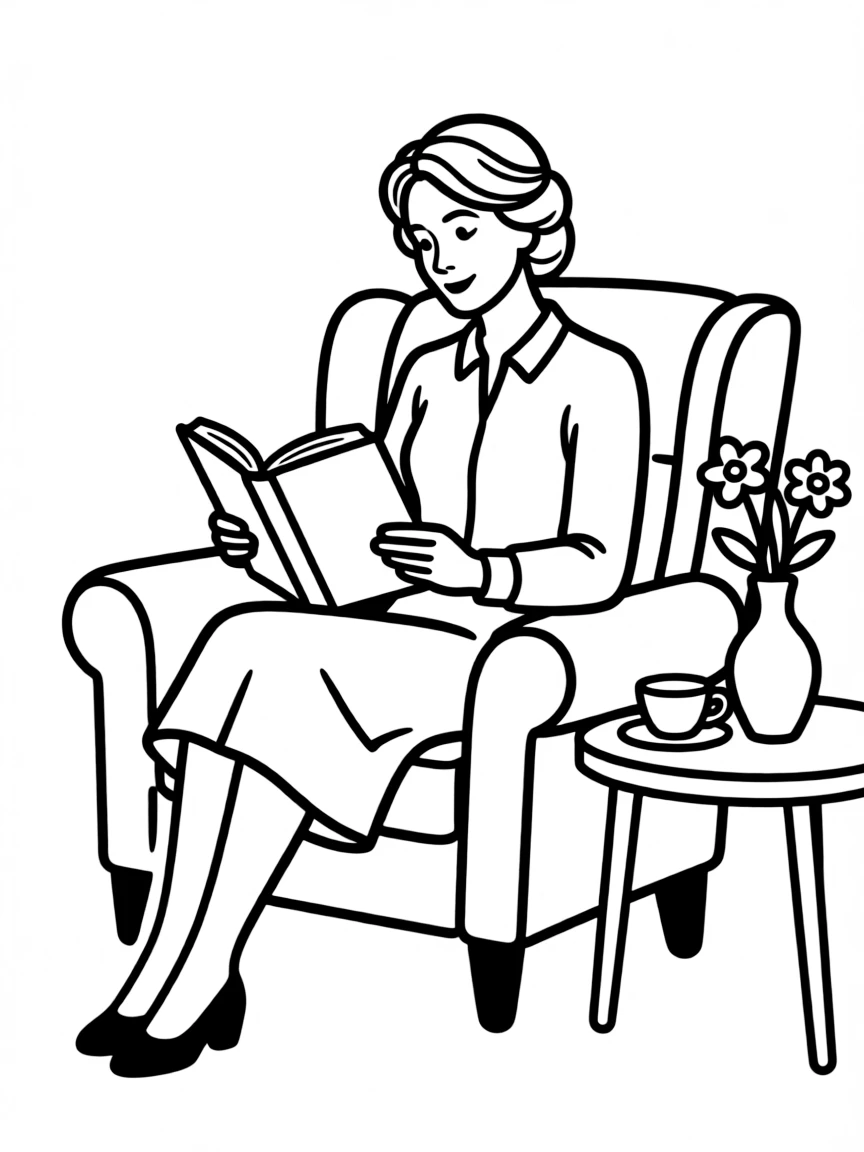 Kate Middleton reading