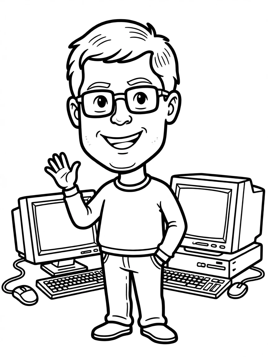 Bill Gates happy