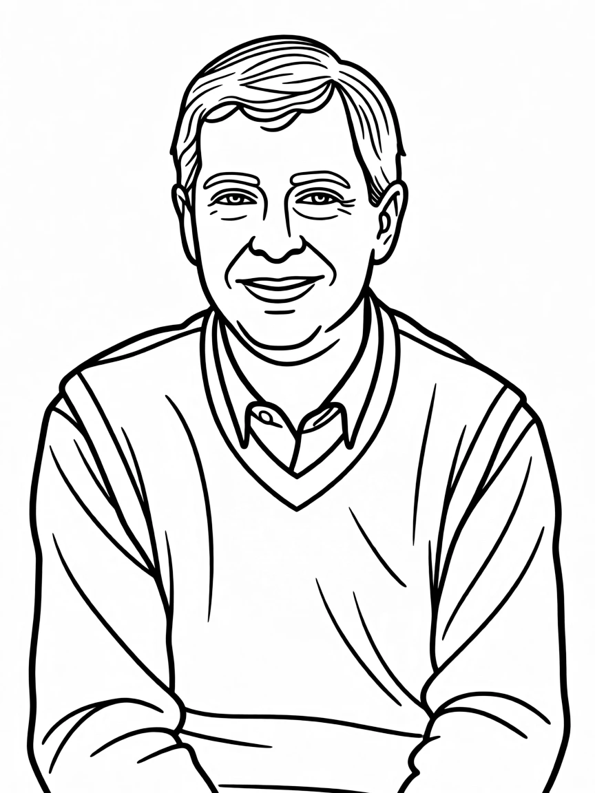 Bill Gates smiling thoughtfully