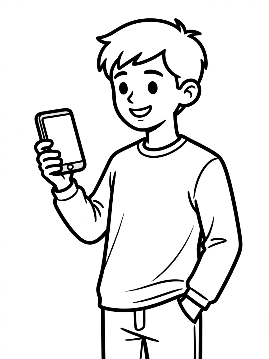 Mark Zuckerberg with a phone