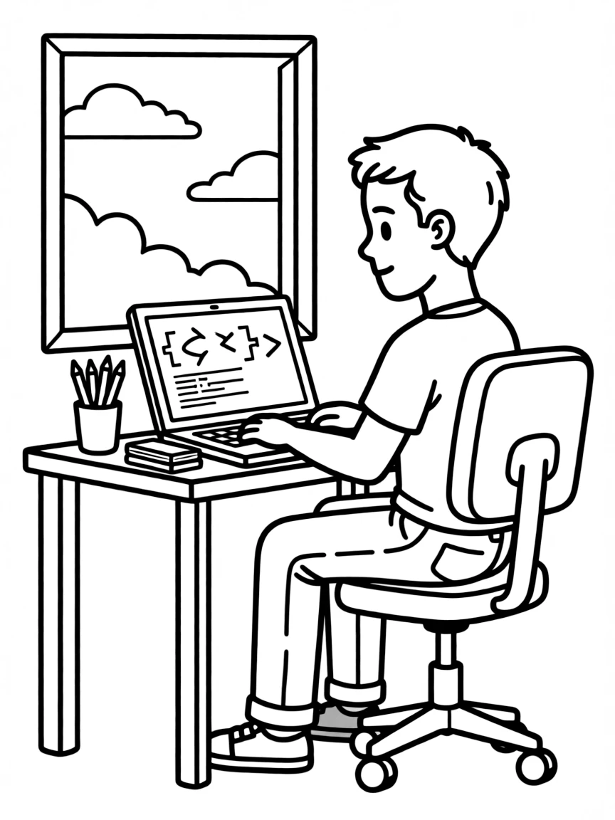 Mark Zuckerberg coding