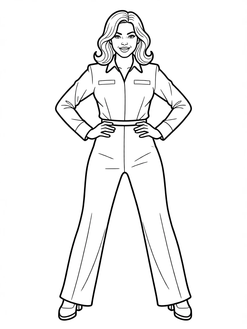 Beyoncé doing a powerful pose