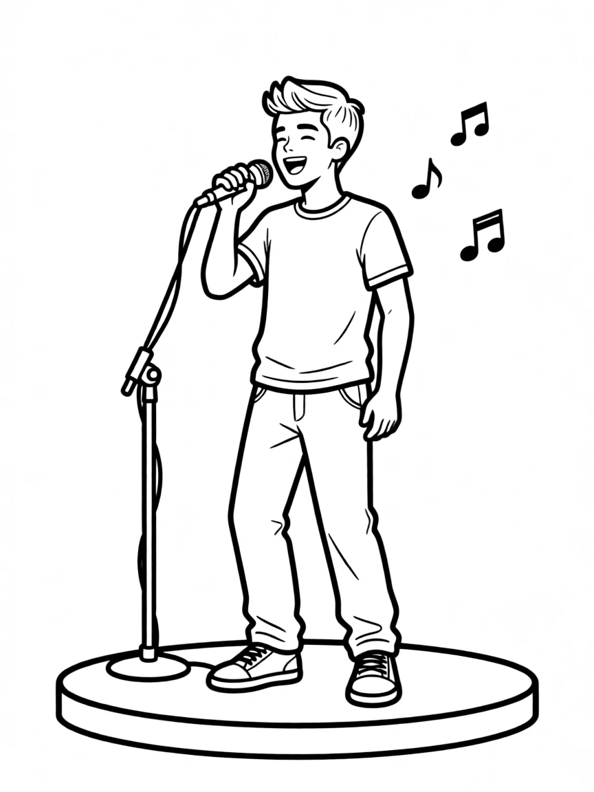 Justin Bieber singing