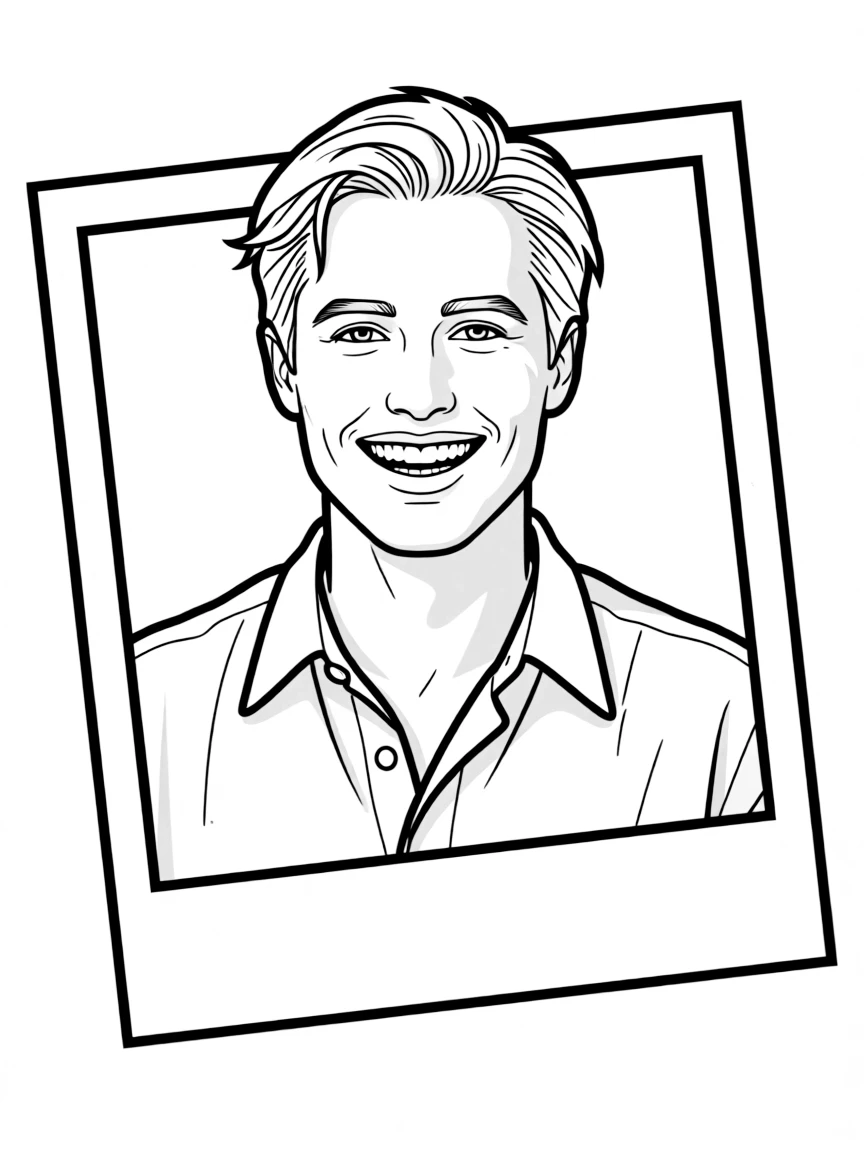 Brad Pitt smiling for a photo