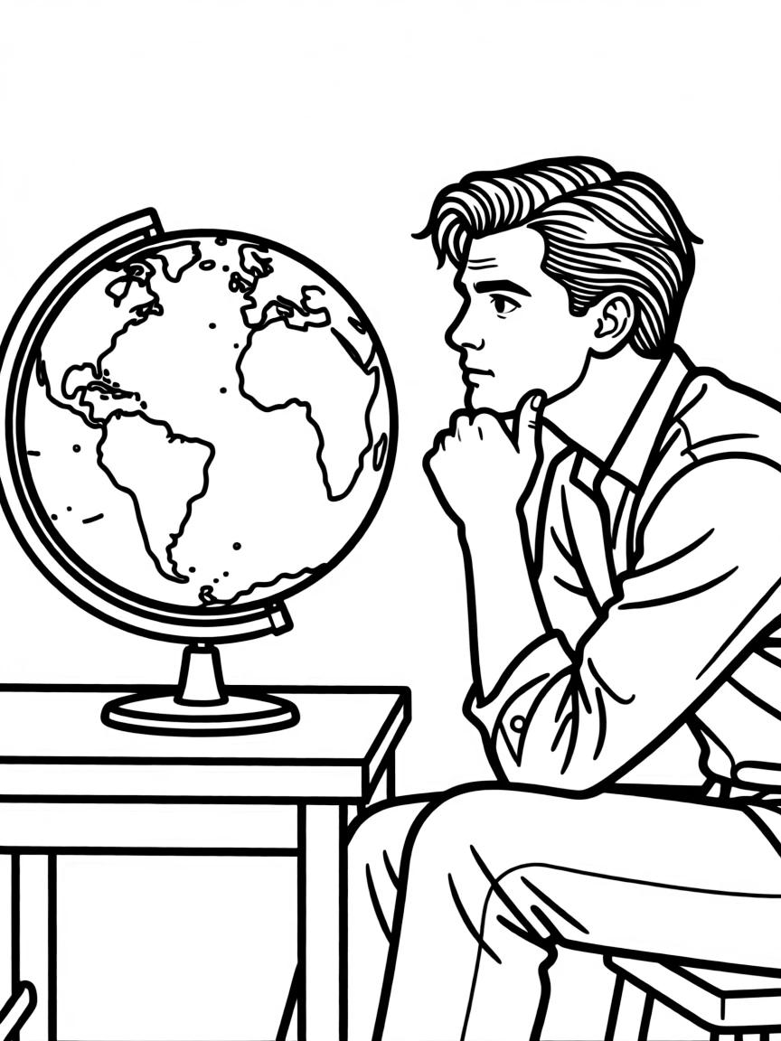 Leonardo DiCaprio thinking about the Earth
