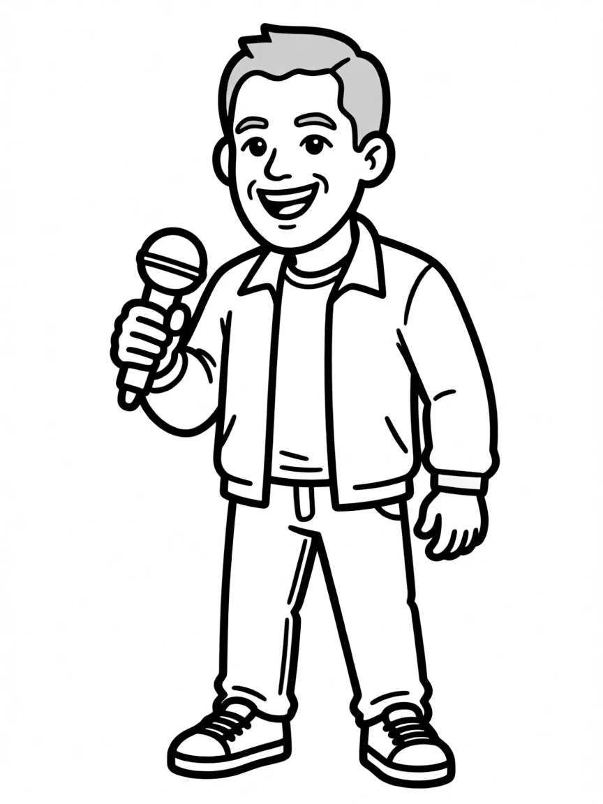 Will Smith with a mic