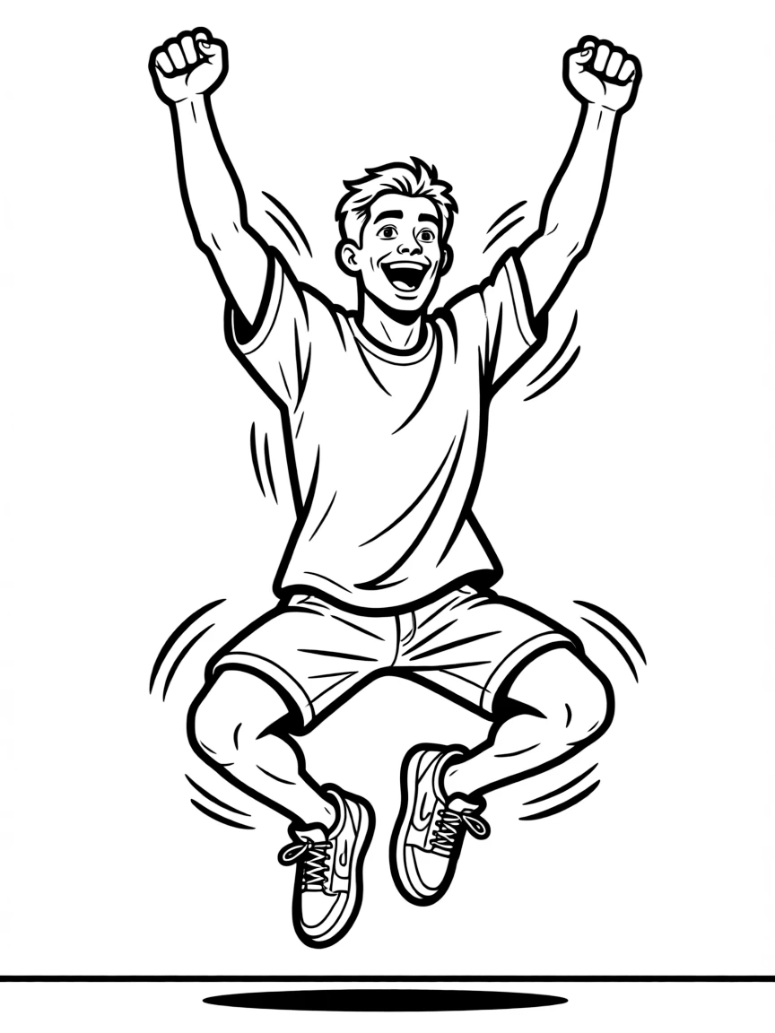 Will Smith jumping with joy